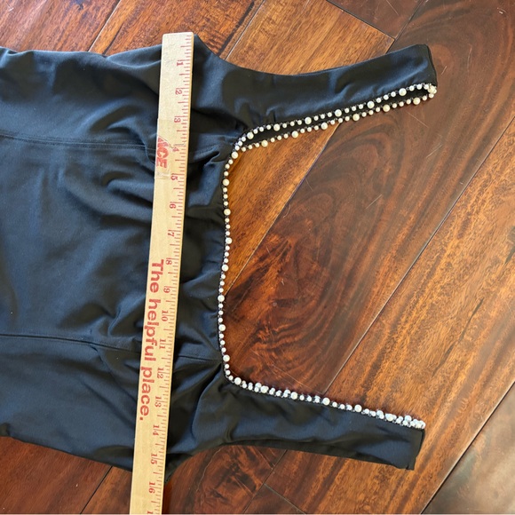 Princess Polly | Dayrell Black Bodysuit with Pearl Trim - Picture 8 of 11
